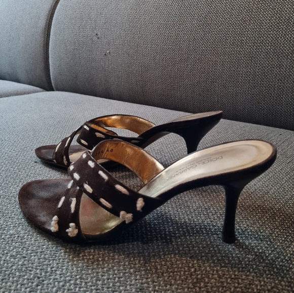 Y2K DOLCE & GABBANA SUEDE SANDALS